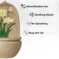 thumbnail image 3 of 31" in H Outdoor Wall Water Fountain with Pump- Yellow Flower with Dragonfly Design with Mesh guard, 3 of 10