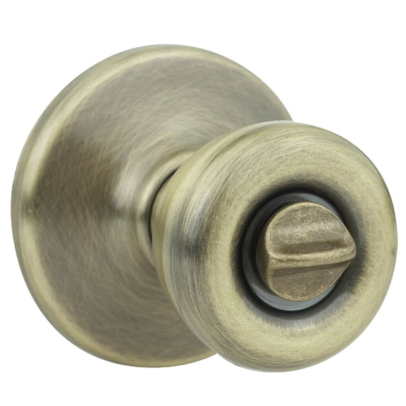 Kwikset 93001-869 Tylo Bed & Bath Knob in Antique Brass