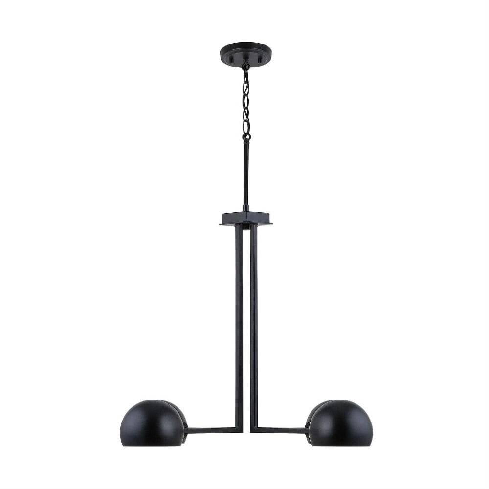 Chandelier 4 Light Matte Black Metal     -Traditional Installation Capital Lighting 433141Mb