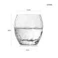 thumbnail image 2 of Vaso de vidrio transparente con diseño martillado, 325 ml (11 oz), apto for lavavajillas, base pesada., 2 of 6