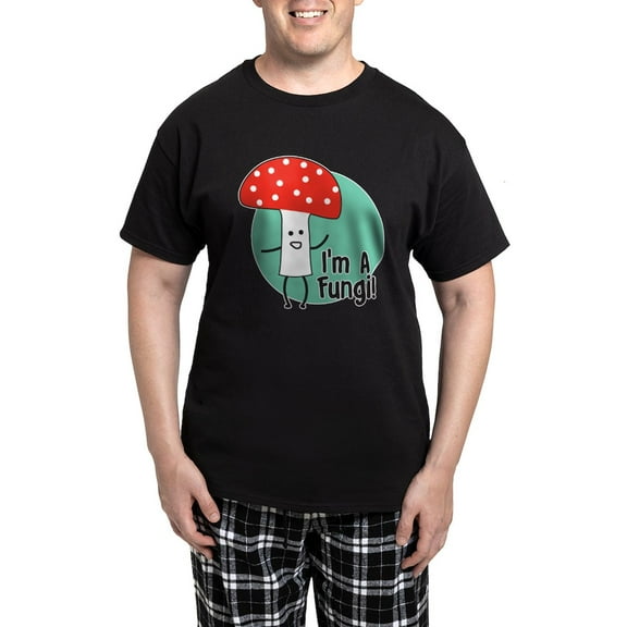 CafePress - I'm A Fungi Men's Dark Pajamas - Men's Dark Loose Fit Cotton Pajama Set