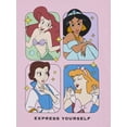 thumbnail image 2 of Disney Princesses Express Yourself Girls Short Sleeve Graphic T-Shirt, Sizes 4-16, 2 of 3
