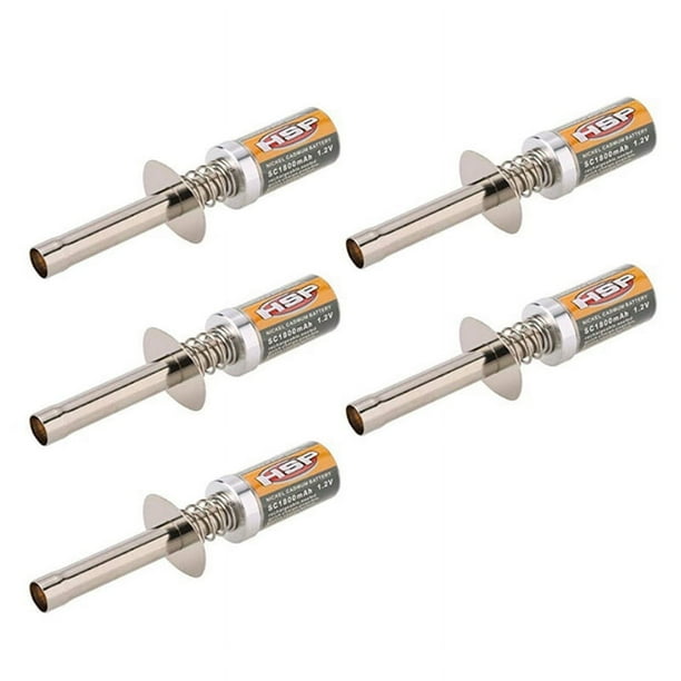 5X para HSP 80101 1800MAh 1,2 V Encendedor de Bujía Incandescente Encendedor de Brillo Recargable-Sin Cargador