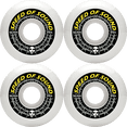 thumbnail image 2 of Opera SOS Barbwire Asymmetrical White Skateboard Wheels 56mm 101a (Set of 4), 2 of 2