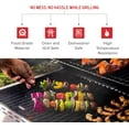 thumbnail image 4 of Nexgrill Shish Kabob Skewers Set, Non-Stick Surface, Easy to Clean, Raised Stand with Skewers, Foldable Grill Rack Barbecue Skewer Accessory for Outdoor Grilling, Camping, Black - 530-0032 (2 Pack), 4 of 6