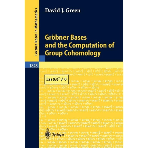 Lecture Notes in Mathematics Gröbner Bases and the Computation of Group Cohomology, Book 1828, (Paperback)