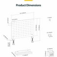 thumbnail image 6 of StarTech.com Clamp-On Pegboard with Accessories, 16.5x12.5in, Steel Peg Board, Desktop Storage Organizer, Black, 6 of 7