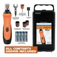 thumbnail image 2 of Wahl 2 Speed Battery Dog Nail Grinder - Orange/Black 5974, 2 of 11