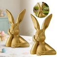 thumbnail image 1 of Easter Bunny Figurine Cute Rabbit Home Desktop Ornament For Holiday Tabletop Display And Festive Giving, 1 of 7