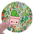 thumbnail image 4 of 55 Pcs Cactus Stickers High Definition Printing Waterproof Reusable Durable Non Marking Glue for Laptop Phone Bike Decoration Gift for Young People, 4 of 7