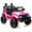 Pink, variant on Juibresa 12 Volt Powered Ride-On Truck Car for Kids,Electric Vehicles with Remote Control, Spring Suspension,Led Lights, Music,3 Speeds,Ideal Gift for Child