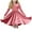Pink, variant on Mikilon Girls Velvet Dress Ruffled Long Sleeve Casual Spring Fall Dress Princess Christmas Party Dress Winter Outfits