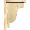 thumbnail image 3 of 8"W x 12"D x 16"H Newport Rough Sawn Corbel w/Backplate, Douglas Fir, 3 of 9