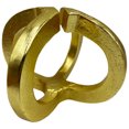 thumbnail image 6 of Bergamo Art 8 Inch Wide Decorative Handmade Aluminum Modern Sculpture in Gold, 6 of 6