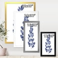 thumbnail image 4 of Designart 'Navy Blue Eucalyptus On White' Traditional Framed Art Print, 4 of 4