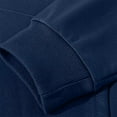thumbnail image 4 of Fmbrln Mens Plus Size Solid Color Hoodies Fashion Long Sleeve Pullover Tops Casual Comfy Hooded Sweatshirts with Pockets Navy 5XL, 4 of 5