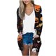 thumbnail image 2 of Prendas y chaquetas informales sin capucha de manga larga para mujer, blusa informal de manga larga con estampado y bolsillo, cárdigan, abrigo holgado de algodón de imitación para mujer, 2 of 6