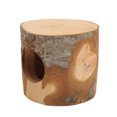 thumbnail image 4 of Tubo de túnel de madera para hámster, escondite con agujero para árbol de hámster, tronco de árbol hueco para hámster, agujero para árbol de hámster, características mejoradas, 4 of 8
