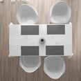 thumbnail image 3 of Ambesonne Black and White Place Mats Set of 4, Classic Zigzags, Standard Size, Black White, 3 of 4