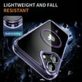 thumbnail image 4 of Decase Magnetic Case for iPhone 16 Plus,Compatible with Mag-safe,Military-Grade Protection,Slim Stylish Non-Yellowing Shockproof Case for iPhone 16 Plus,Clear Anti-Scratch Back Cover,Purple, 4 of 8