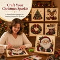 thumbnail image 6 of DIY Christmas Pearl Diamond Art Kits for Adults, Santa Claus Bead Embroidery Set Framed Festive Holiday Home Decor Wall Art Tabletop Display Full Drill Beaded Santa, 6 of 10