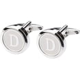 thumbnail image 3 of Men's Classic Stainless Steel Initials Cufflinks 26 Initials Cufflinks Business Wedding Shirts A-Z, Men's Shirts Personalized Initials A-Z, Classic Initials, 3 of 6