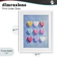 thumbnail image 4 of Stupell Industries Contemporary Pastel Heart Grid White Framed Print Under Glass, 17 x 21, by The Prints Vibe, 4 of 8