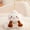 C, variant on Steamed Bun Keychain, Soft Bao Bun Stuffed Keyring Kawaii Bag, Pendant Gift for Girls and Women, Cute Bread Shaped Keychain for Bag Charm and Decoration
