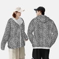 thumbnail image 3 of KLL Black Leopard Print Men's Women’s UPF 50+ Sun Protection Outdoor Hoodie Jacket Long Sleeve Fishing Hiking Performance Shirt-X-Large, 3 of 6