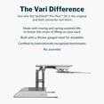 thumbnail image 3 of Vari - VariDesk Pro Plus 36 - Dual Monitor Standing Desk Converter - Adjustable Desk Riser with 11 Height Settings - Stand Up Home Office Workstation - Rising Desk with Spring Loaded Lift (White), 3 of 6