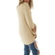 thumbnail image 4 of Mujeres Pullover Túnica Tops Casual Fluffy High Low Sweaters Cuello redondo Color sólido Manga larga Camisas de longitud media para damas jóvenes S-5XL Tallas grandes, 4 of 5