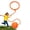 Orange, variant on Ankle Skip Ball for Kids,50cm Cords Jumpings Loop, Deep Semantic Ankle Swivel Coordinations Toys, Secondary Material 7cm Padded Sphere