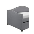 thumbnail image 4 of Home Design Clanton Twin Daybed with Pull-Out Trundle, Polyester Upholstery, Nailhead Trim, French Country Design, Stylish and Practical for Living Room or Guest Room, Light Gray, 4 of 6