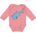 thumbnail image 3 of Inktastic Cute Hammerhead Shark Boys or Girls Long Sleeve Baby Bodysuit, 3 of 5