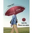 thumbnail image 5 of Chakipee Travel Compact Umbrella Windproof - Portable Automatic Umbrellas for Rain,8 Ribs Folding Umbrella,Portable 210T Fabric 97cm Span,Red, 5 of 8