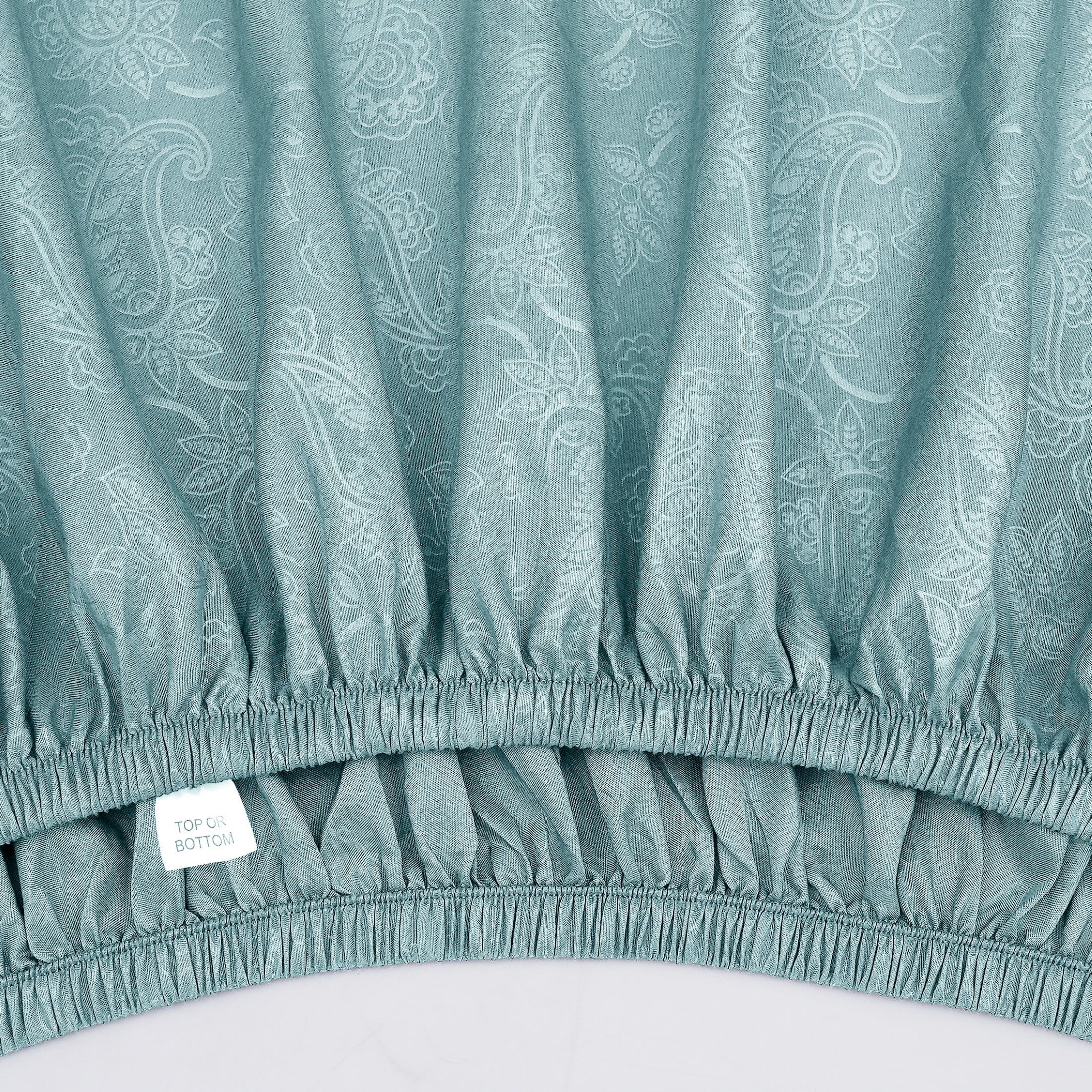 Mainstays Super Soft Brushed Microfiber Bed Sheet Set, Blue Cameo Embossed Hayden Paisley, King, 4 Piece