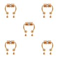 thumbnail image 2 of maskred 1/2/3/5 2021 New Fake Nose Ring Alloy Nose Hoop Septum Rings For Rosegold 5PCS, 2 of 6