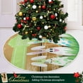 thumbnail image 6 of FMSHPON Easter Eggs Bunny Xmas Christmas Tree Skirt Stand Mat for Holiday Party Decoration Indoor Outdoor 36 inches, 6 of 6