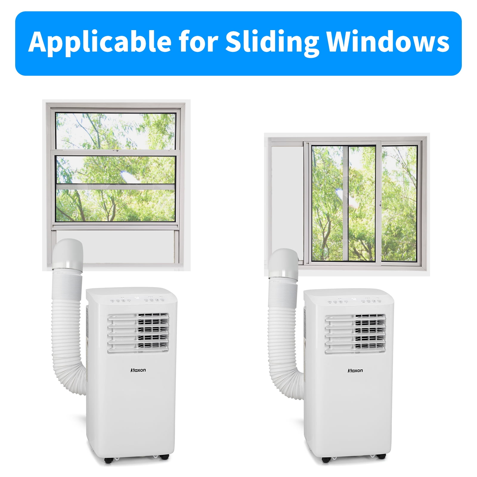 Ktaxon WiFi Enabled 7100BTU (10000BTU ASHRAE) Portable Air Conditioner & Dehumidifier Function With Remote Control & Window Kit