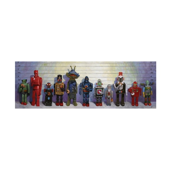 Eric Joyner 'Line-Up' Canvas Art