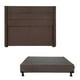 thumbnail image 1 of Box Base Cama Queen Size + Cabecera Lugo Chocolate Dicasa  Bless, 1 of 7