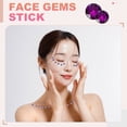 thumbnail image 4 of Uxcell Self-Adhesive Rhinestone Stickers, Face Stones Jewel Stickers Crystal Circle Embellishment Sheet Purple, 4 of 7