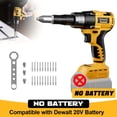 thumbnail image 2 of Pop Rivet Gun For 20V Battery, Cordless Rivet Tool With 3 Size (1/8", 5/32", 3/16") Aluminum Rivets, Brushless Motor Rivet Gun Kit Nose Piece（NO  Battery）, 2 of 8