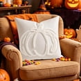 thumbnail image 6 of Fall Halloween Embroidered Pumpkin Throw Pillow Cover, Tufted Decorative Cushion Case, Elegant Home Decor for Couch, Sofa, Bed and Living Room Holiday Layout, 6 of 7