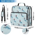 thumbnail image 2 of FORMRS Zipper Binder with Shoulder Strap 2-inch Ring 500 Sheet Capacity File Bag, Blue Ice Hockey, 2 of 5