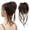 L-Dark Brown, variant on Large Messy Bun Hair Piece, Wavy Curly Scrunchie Synthetic Chignon Ponytail Hair Extensions, Thick Updo Hairpieces for Women, Fake Hair Bun Scrunchies for Daily Wear