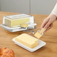 thumbnail image 4 of quanjun Butter Dish with Lid for Countertop,Easy Scoop,Butter Container with Splitter,Cheese Dish with Lid Butter Dish Organizer for Easy Cutting and Freshness, 4 of 6