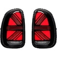 thumbnail image 2 of Pair Car Taillights Assembly , Compatible With BMW Mini Cooper Countryman R60 2011-2016 Union Jack Rear Brake Dynamic Turn Signal Lights(2pcs red), 2 of 7
