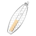 thumbnail image 4 of Cesta para Barbacoa con Mango de Madera, Cesta Plegable para Parrilla de Pescado, Rejilla para Barbacoa para Picnic, Fiesta Al Aire Libre, Cocinar Fil, 4 of 8