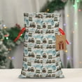 thumbnail image 4 of Fuzoiu Transport Train Print Christmas Gift Bag,Burlap Gift Bag with Drawstring Closure & Hang Tag,Perfect for Holidays, Birthdays, and Special Occasions-Small, 4 of 7